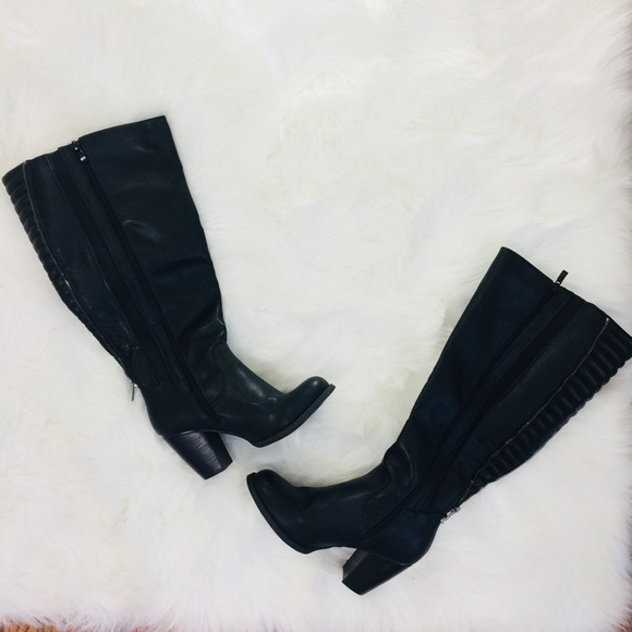 torrid Shoes - TORRID Black Quilted Tall High Heel Boots | 6.5